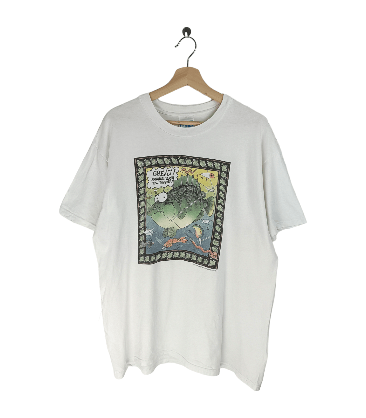 Bass Pro Shops VINTAGE 90'S BASS FISHING BASS TOURNAMENT HUMOR ADULT FUNNY Size US L / EU 52-54 / 3 - 1 Thumbnail