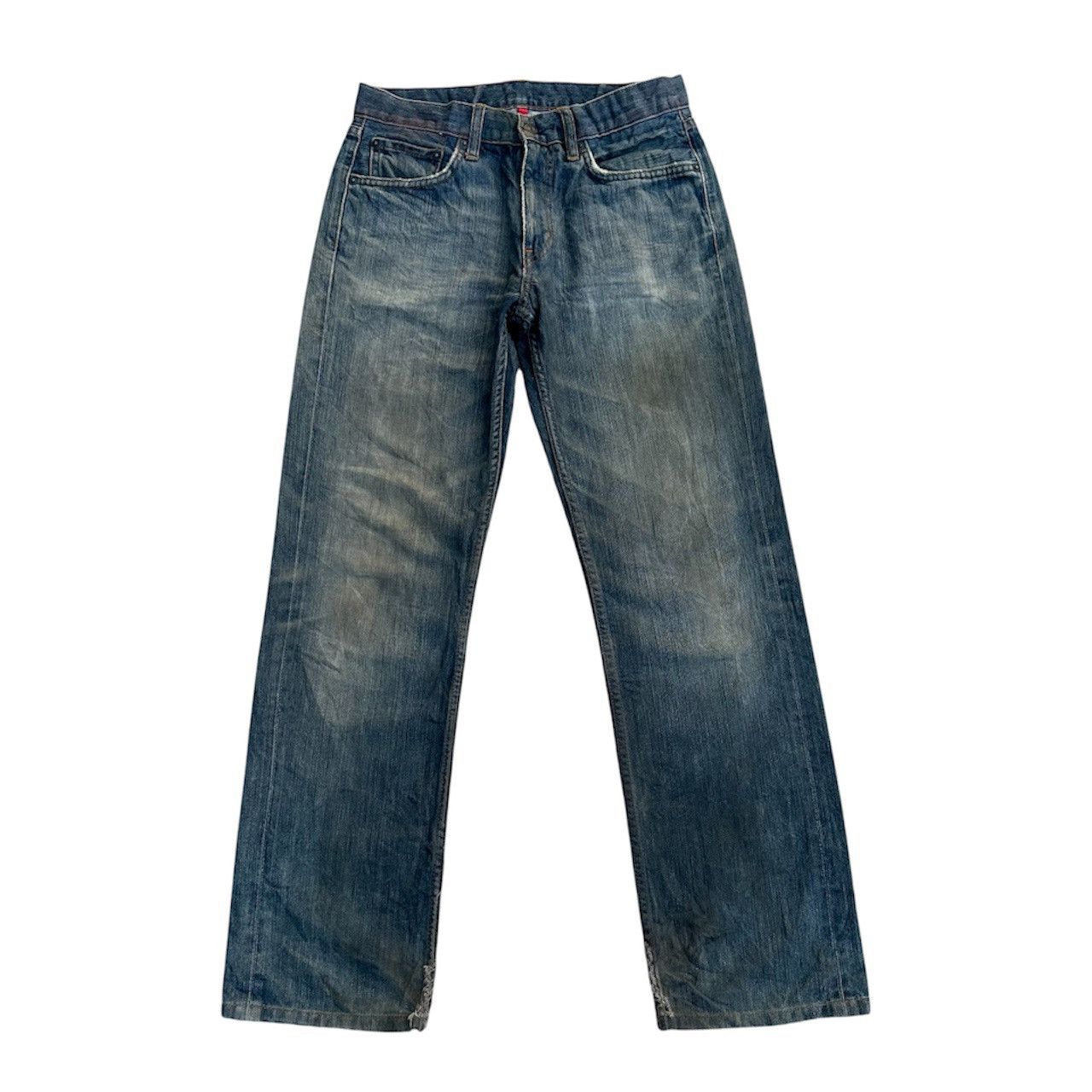 Vintage Y2K Uniqlo UJ Rusty Dirty Wash Japan Denim Jeans W29