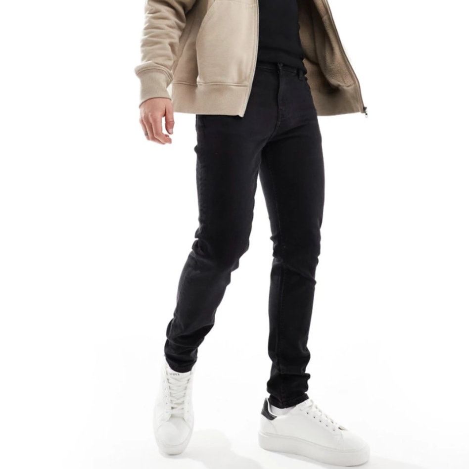 Asos Asos Men's Black Skinny Jeans 32/36 Tall Size US 32 / EU 48 - 1 Thumbnail