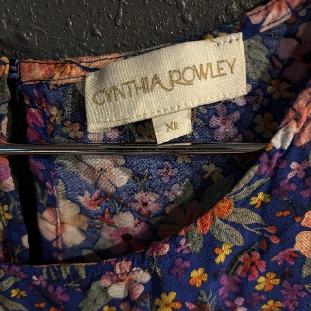 Cynthia Rowley Women’s Cynthia Rowley Floral Blouse Size XL / US 12-14 / IT 48-50 - 3 Thumbnail