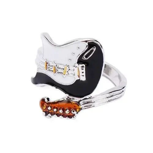 Other Black Wolor Oiled Guitar Ring Finger Jewelry Size ONE SIZE - 4 Thumbnail
