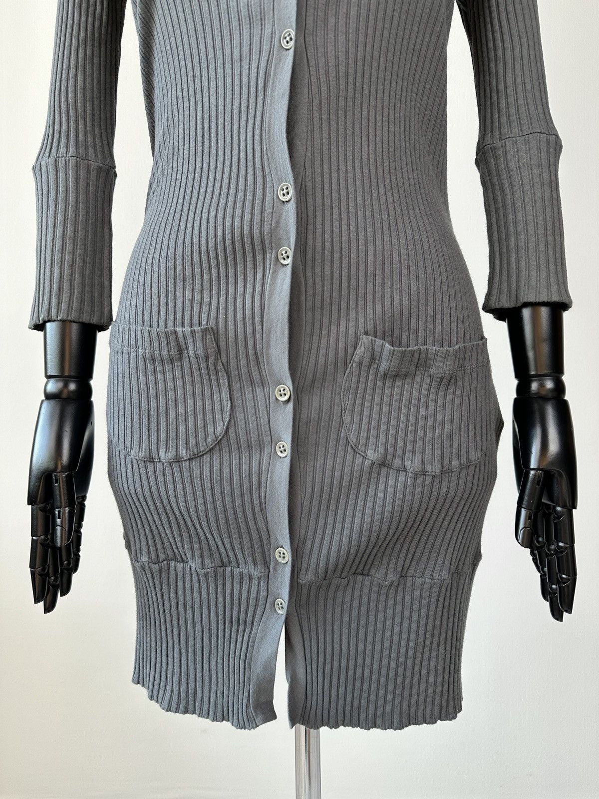 Transit TRANSIT PAR SUCH Lagenlook Button Cardigan Dress Gray size 1 Size S / US 4 / IT 40 - 5 Thumbnail