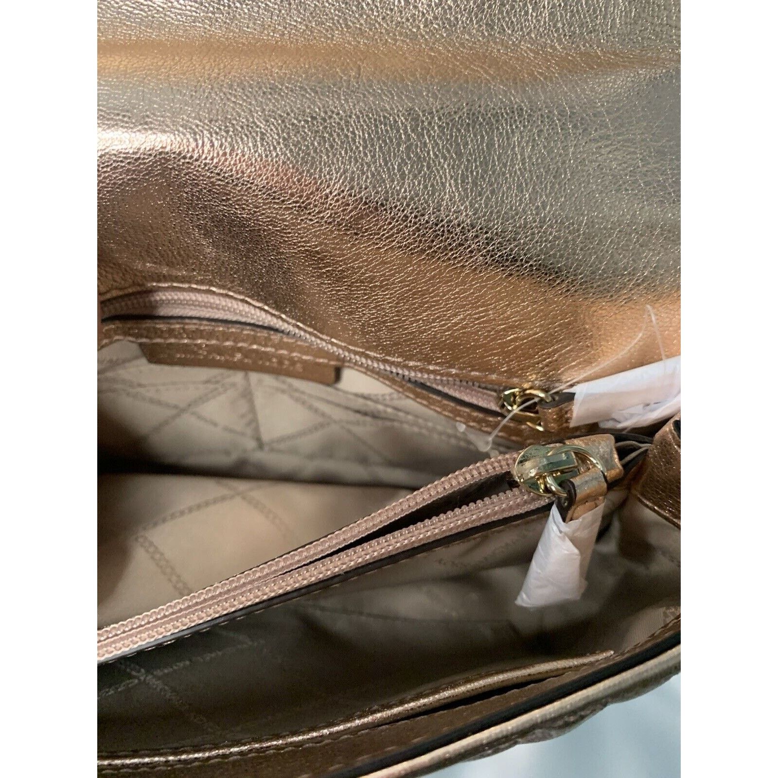 Michael Kors Michael Kors Sloan Gold Chain Quilted Leather Shoulder Bag Size ONE SIZE - 19 Thumbnail