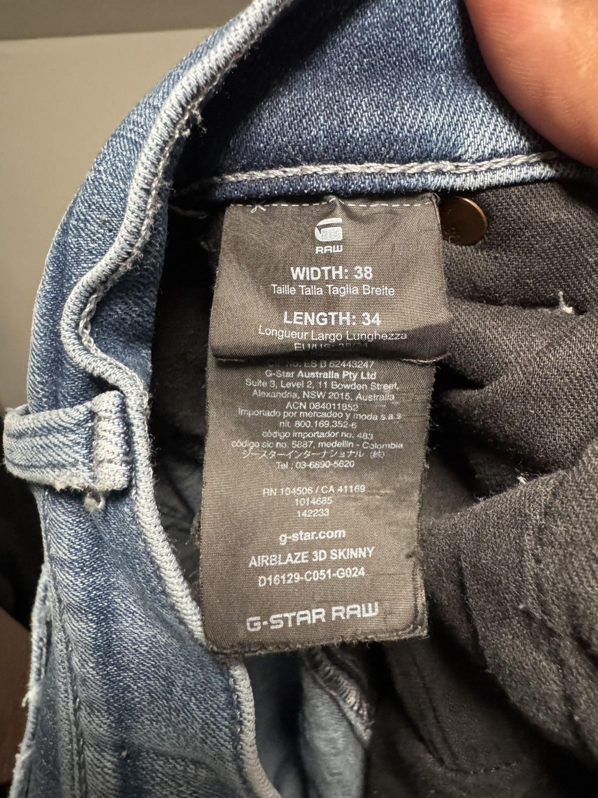 G-Star G-Star RAW Airblaze Skinny Denim Size US 38 / EU 54 - 6 Thumbnail