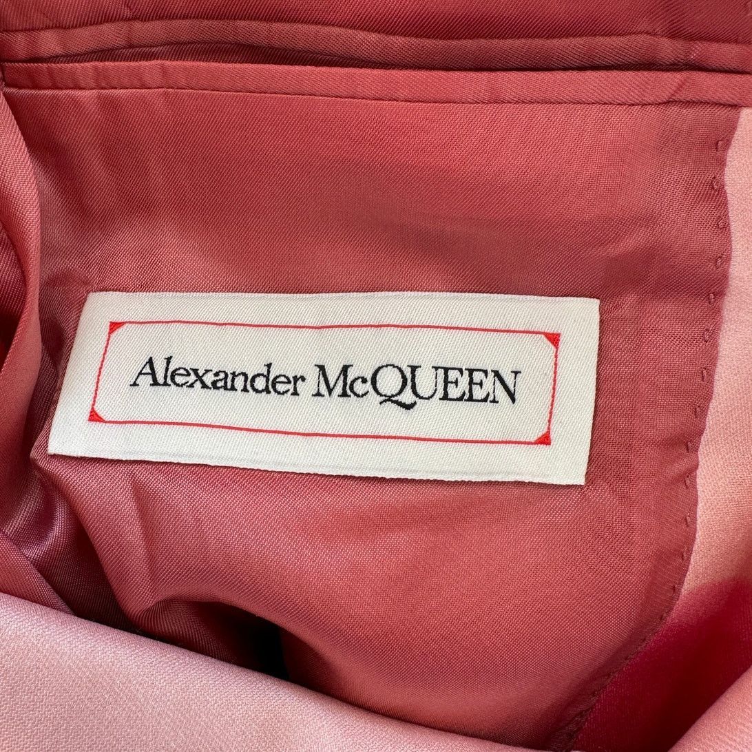 Alexander McQueen Alexander McQueen Pink Dip Dye Silk Wool Blazer Jacket 50 Size 50R - 8 Thumbnail