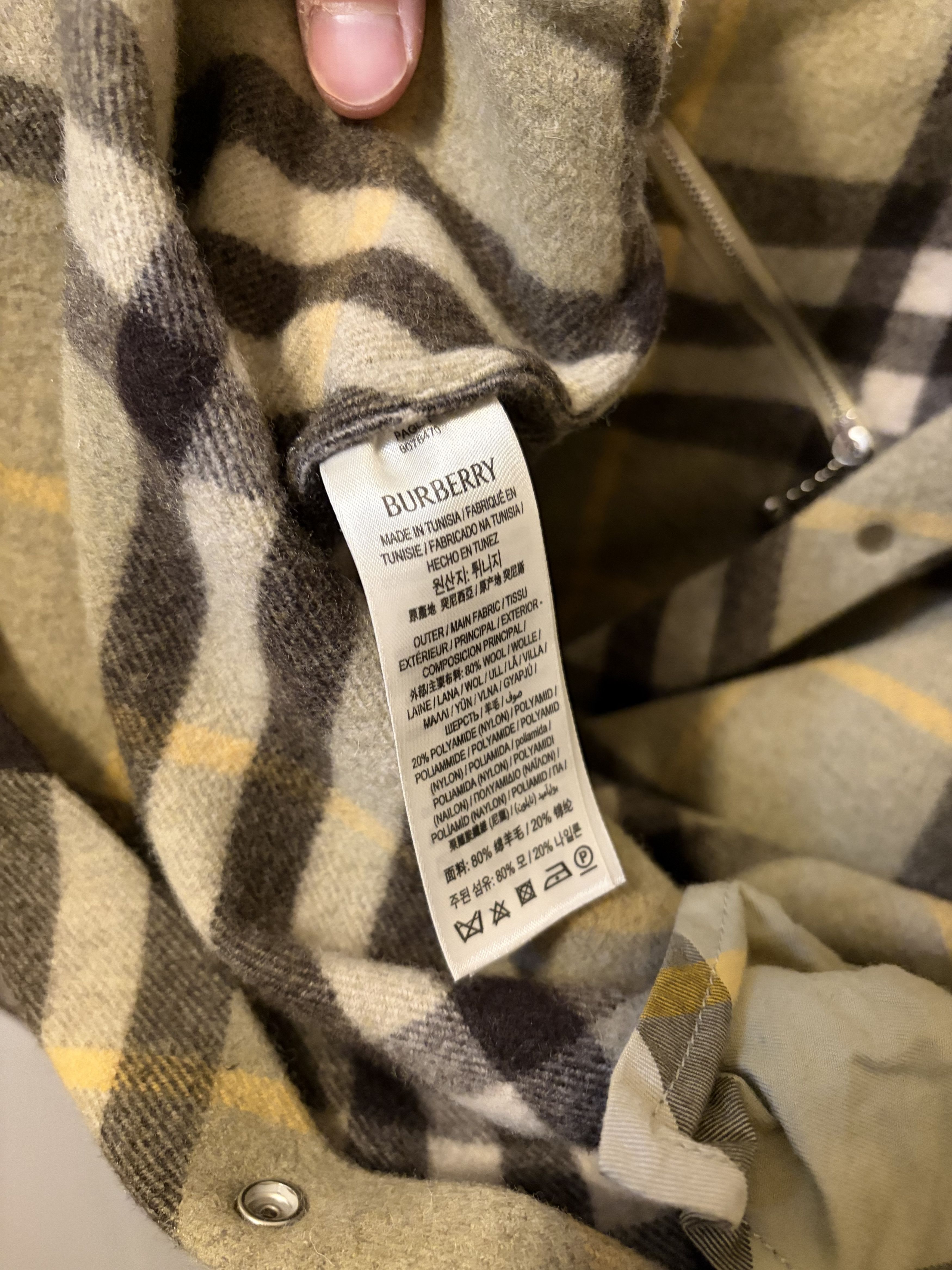 Burberry Burberry Long Sleeved Check Pattern Shirt Size US L / EU 52-54 / 3 - 7 Thumbnail