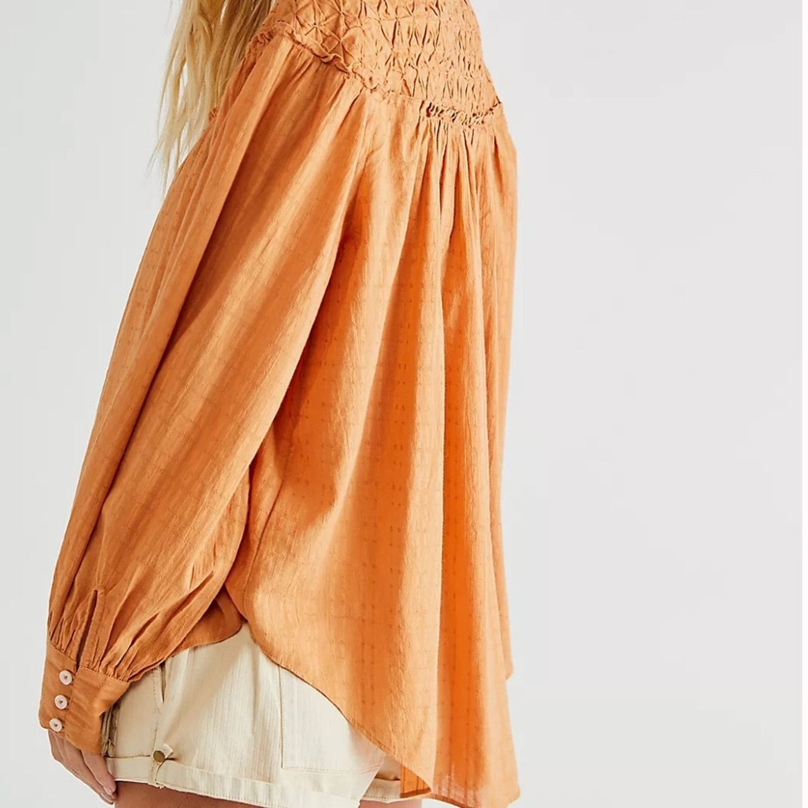 Free People Free People Marigold Buttondown Top Size XS Size XS / US 0-2 / IT 36-38 - 2 Thumbnail