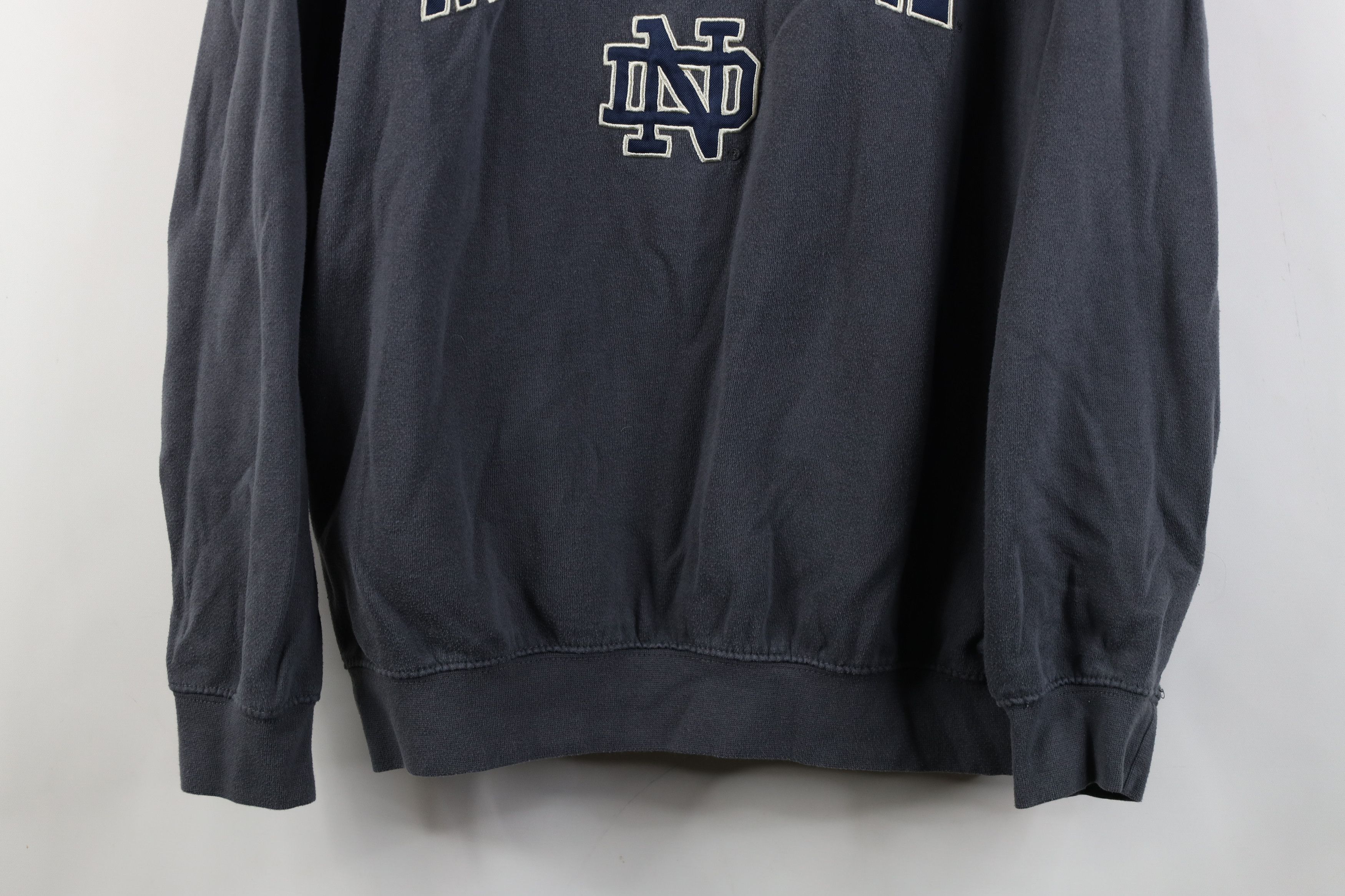 Vintage Vintage Notre Dame University Crewneck Sweatshirt Gray Size US XL / EU 56 / 4 - 3 Thumbnail
