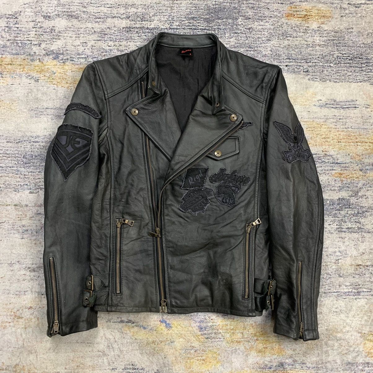 JACKROSE Jackrose patches bikers leather jacket Size US XS / EU 42 / 0 - 2 Thumbnail