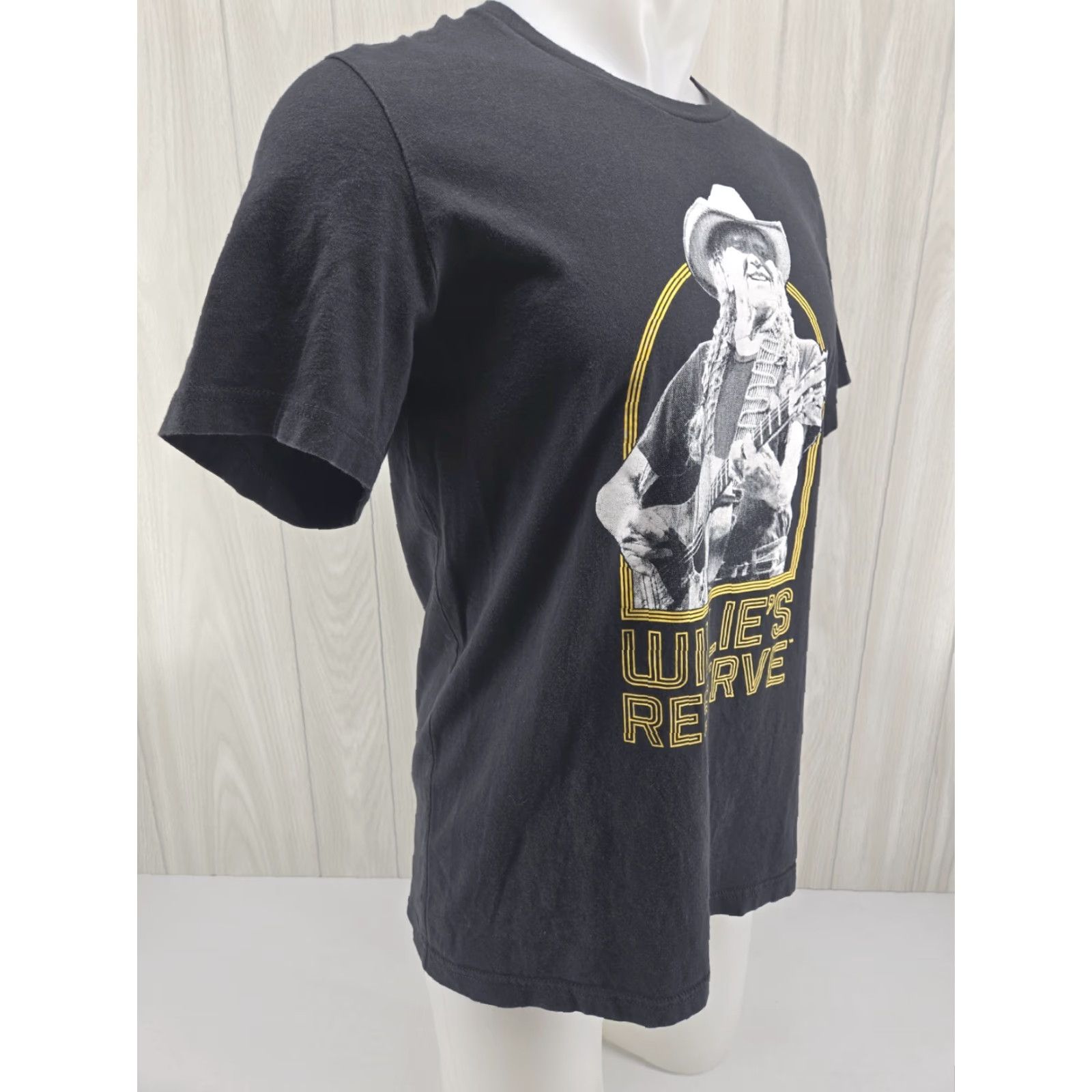 Vintage Willie's Reserve Black T-Shirt Men's LARGE Slim Willie Nelson Shirt Size US L / EU 52-54 / 3 - 6 Thumbnail
