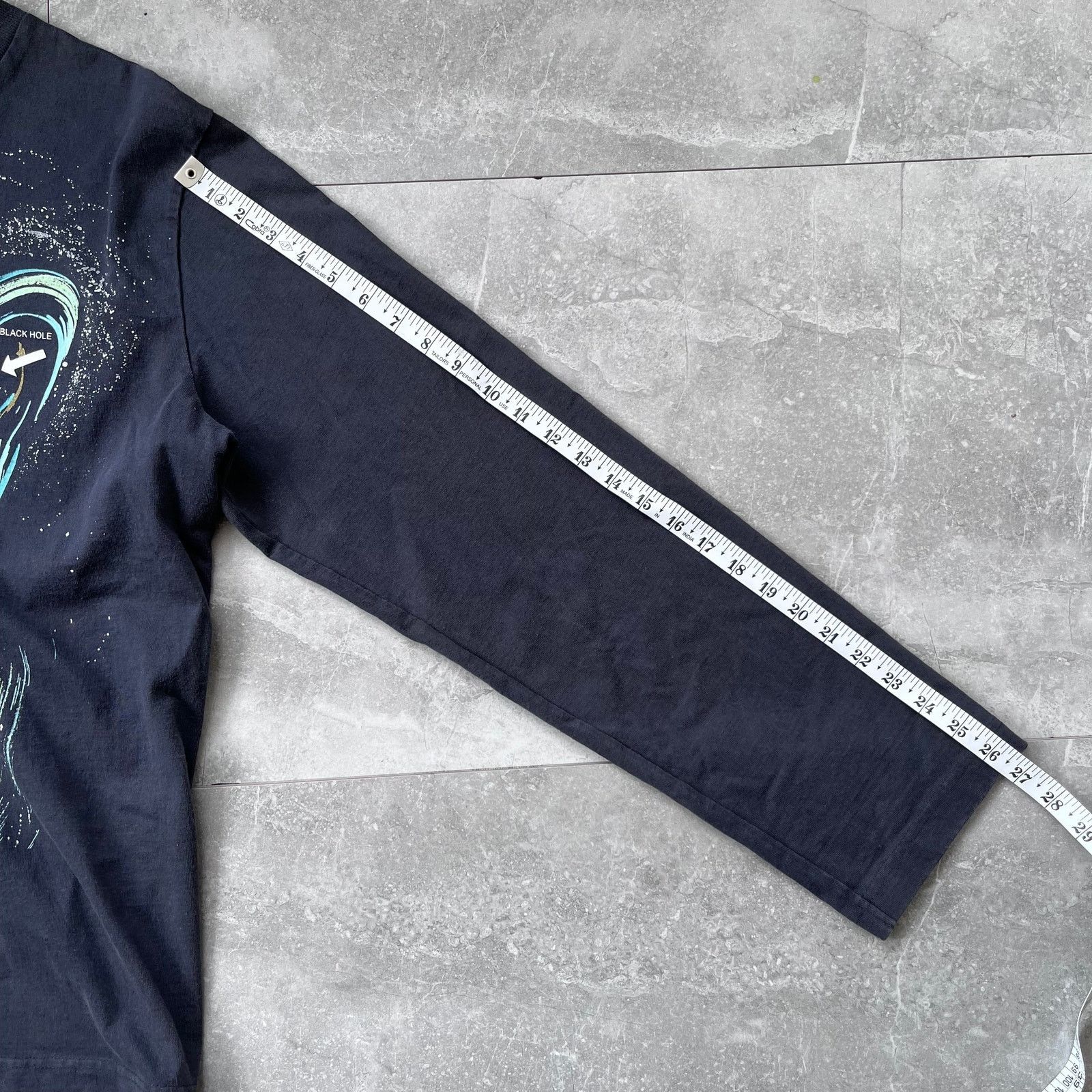 Acne Studios Acne Studios Black Hole Graphic Long Sleeve Shirt Size S Size US S / EU 44-46 / 1 - 7 Thumbnail