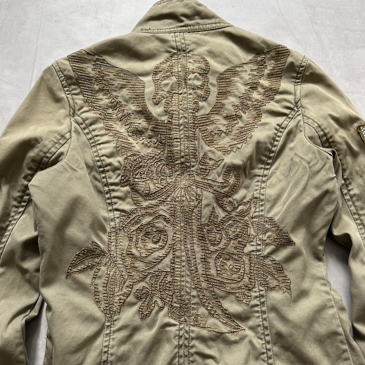 Von Dutch 00s Von Dutch Military Multipocket Utility Jacket Ed Hardy Size M / US 6-8 / IT 42-44 - 5 Thumbnail