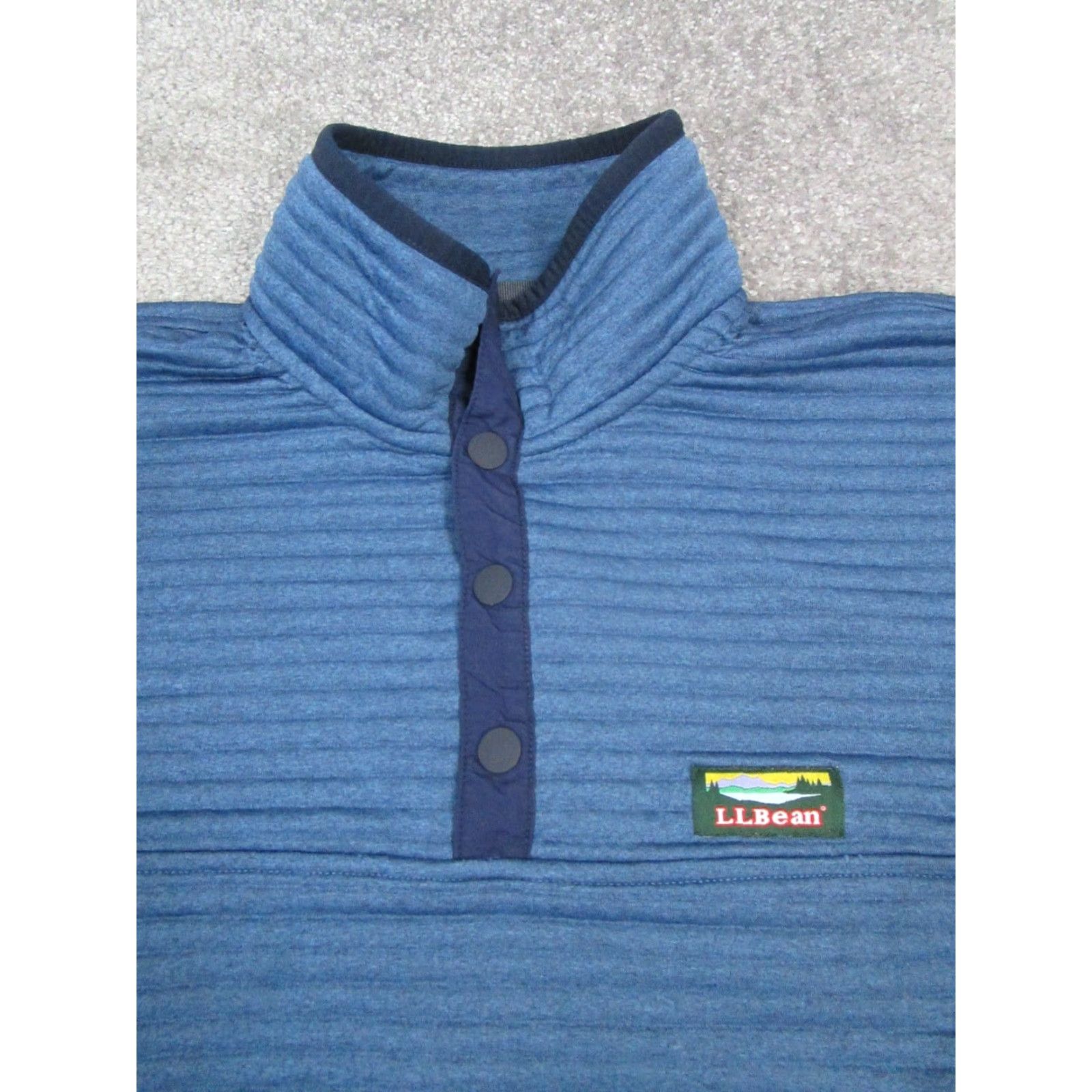 Vintage L.L.Bean Sweater Medium Blue Hiking Fleece Pullover Outdoor Casual Logo Regular Fit Mens Size US M / EU 48-50 / 2 - 2 Thumbnail