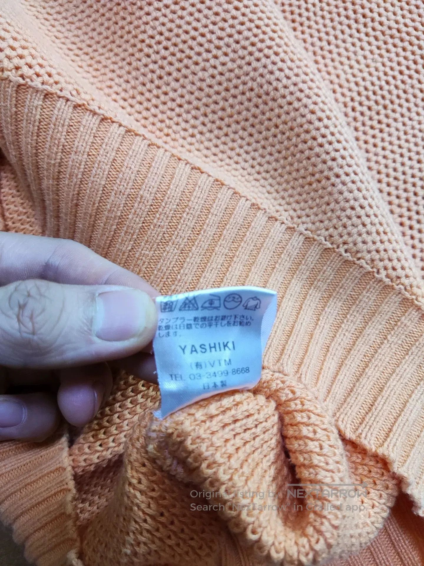 YASHIKI Yashiki Waffle Knit Sweater Unisex. Size US L / EU 52-54 / 3 - 5 Thumbnail