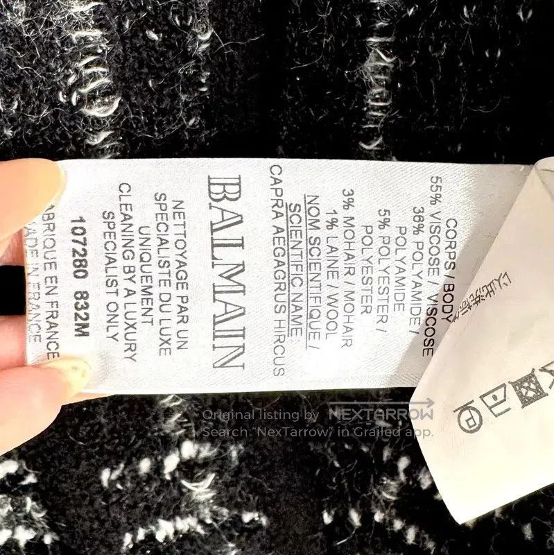 Balmain Balmain Women's Gray Wool Blazer . Size XS / US 0-2 / IT 36-38 - 5 Thumbnail