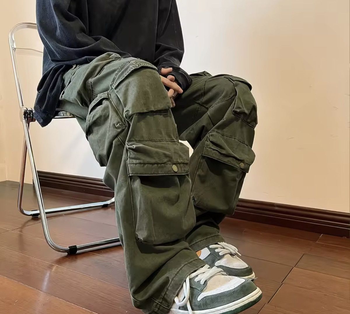 Japanese Brand Utility grunge multi pocket cargo pants Size US 31 - 1 Thumbnail