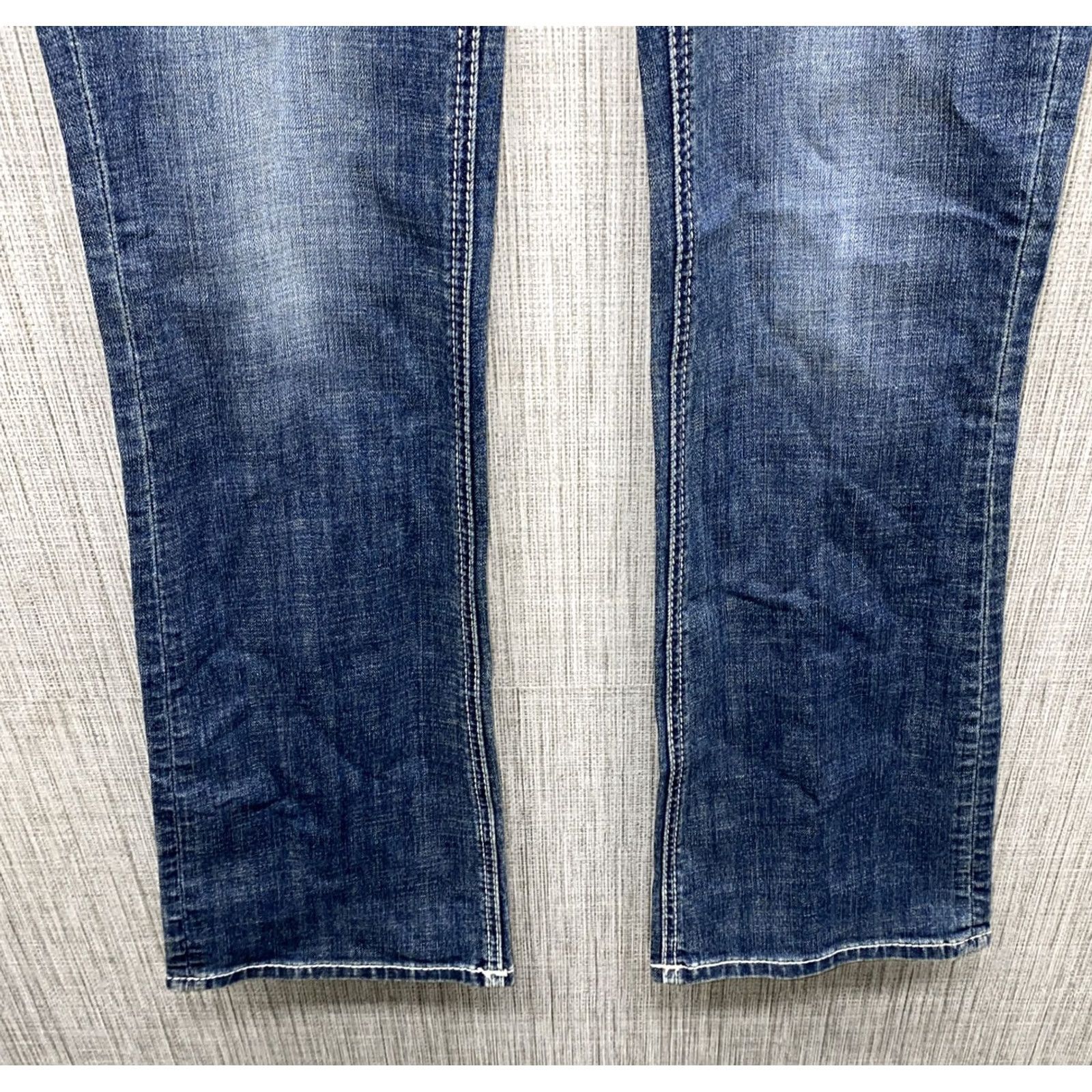 Denime Rock&Roll Womens Blue Mid Rise Bootcut Denim Jeans Size 26 X 34 NWT Size 26" / US 2 / IT 38 - 3 Thumbnail