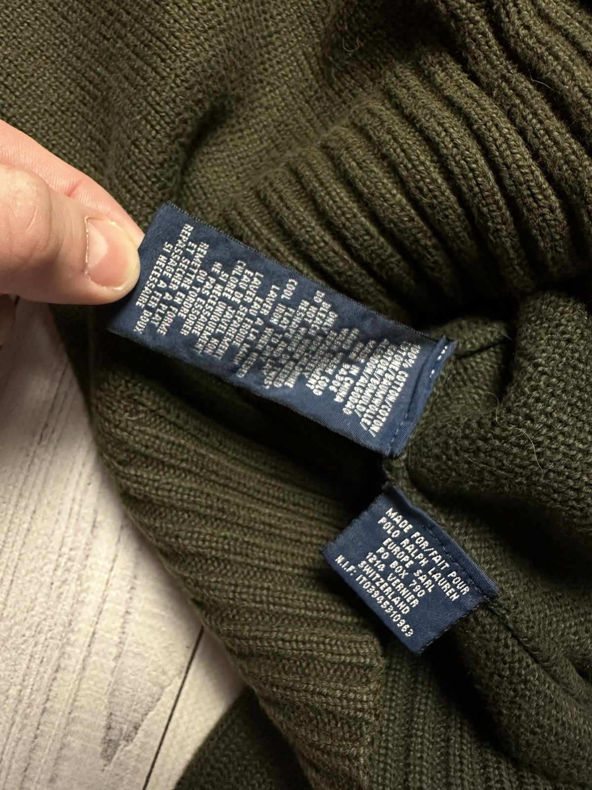 Polo Ralph Lauren × Ralph Lauren × Vintage Vintage Polo Ralph Lauren sweater turtleneck women’s M green Size M / US 6-8 / IT 42-44 - 5 Thumbnail