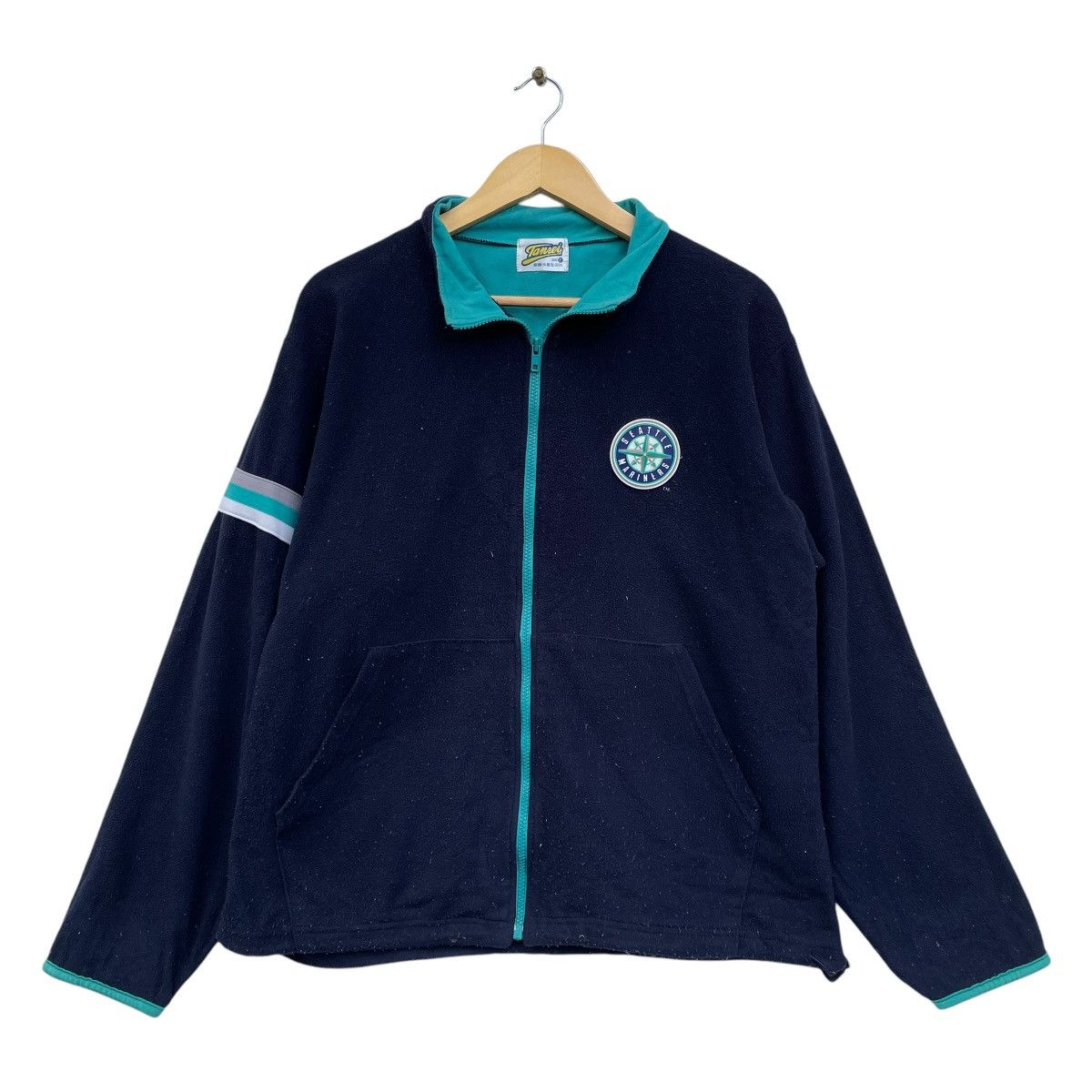 MLB 💥Vintage Seattle Mariners Baseball Fleece Jacket Size US M / EU 48-50 / 2 - 1 Thumbnail