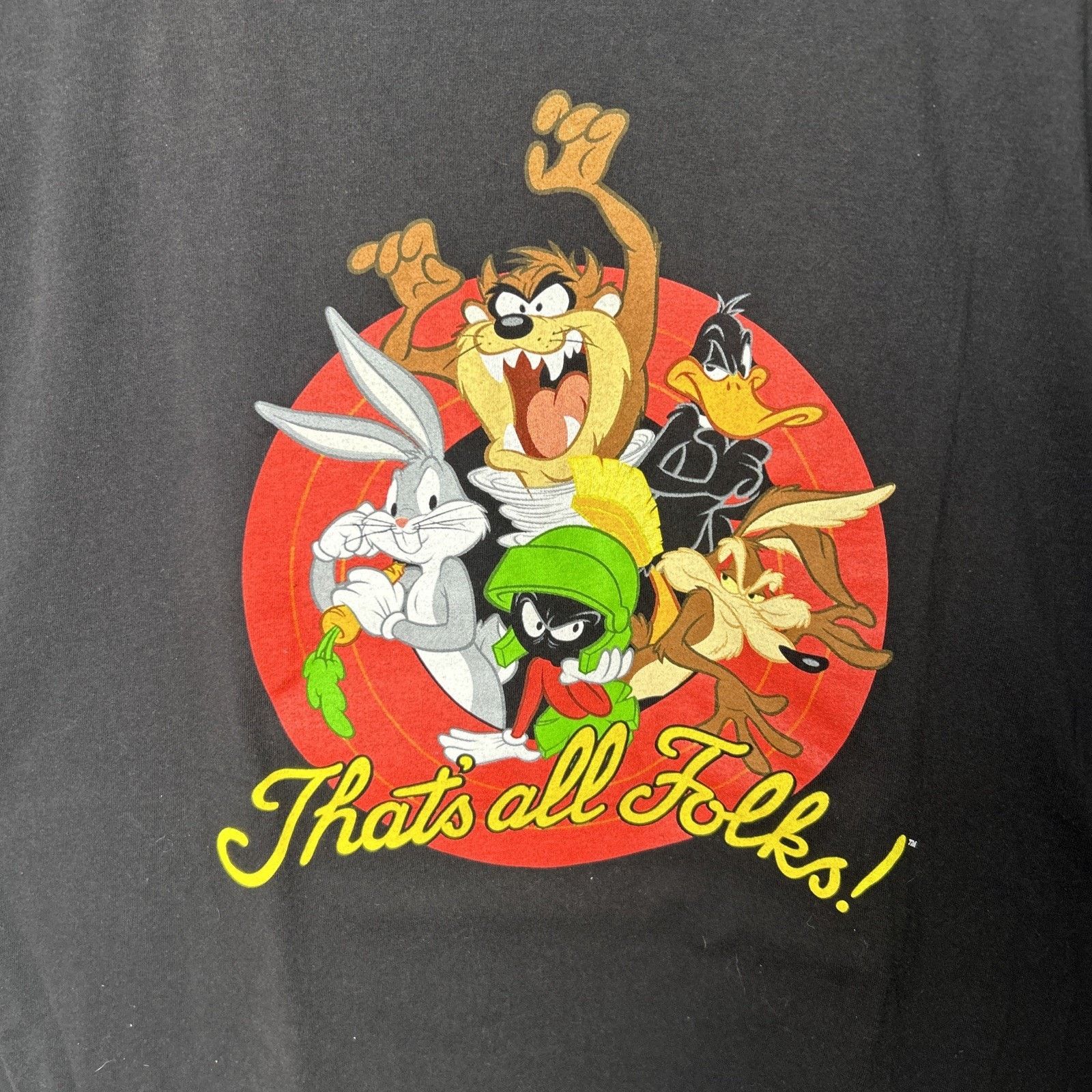 Warner Bros Looney Tunes Men's Licensed That's All Folks! T-Shirt L Size US L / EU 52-54 / 3 - 2 Thumbnail