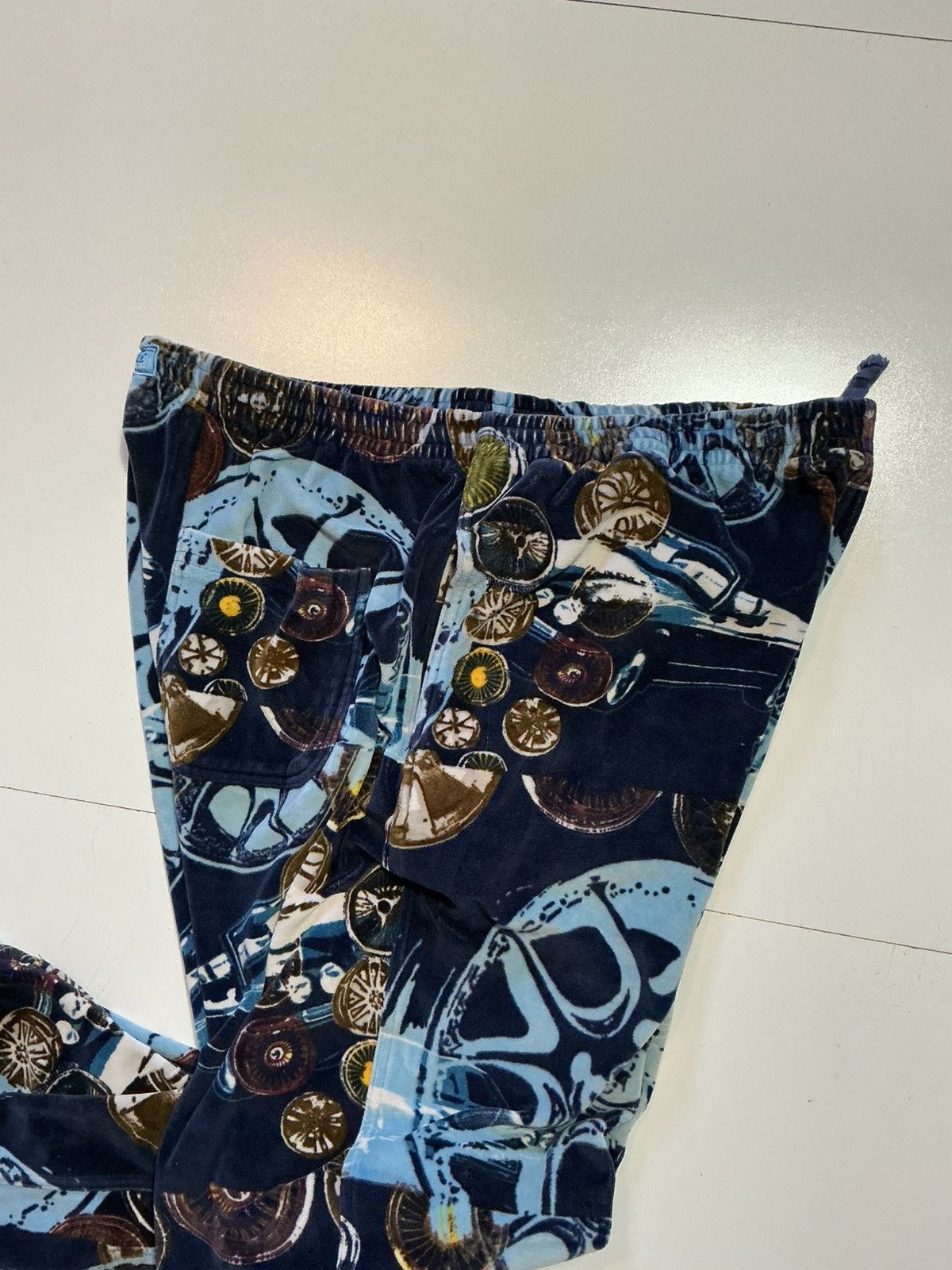 Pelle Pelle Vintage 90s Y2K 2000s Pelle Pelle AOP Velour Track Pants Size US 40 / EU 56 - 7 Thumbnail