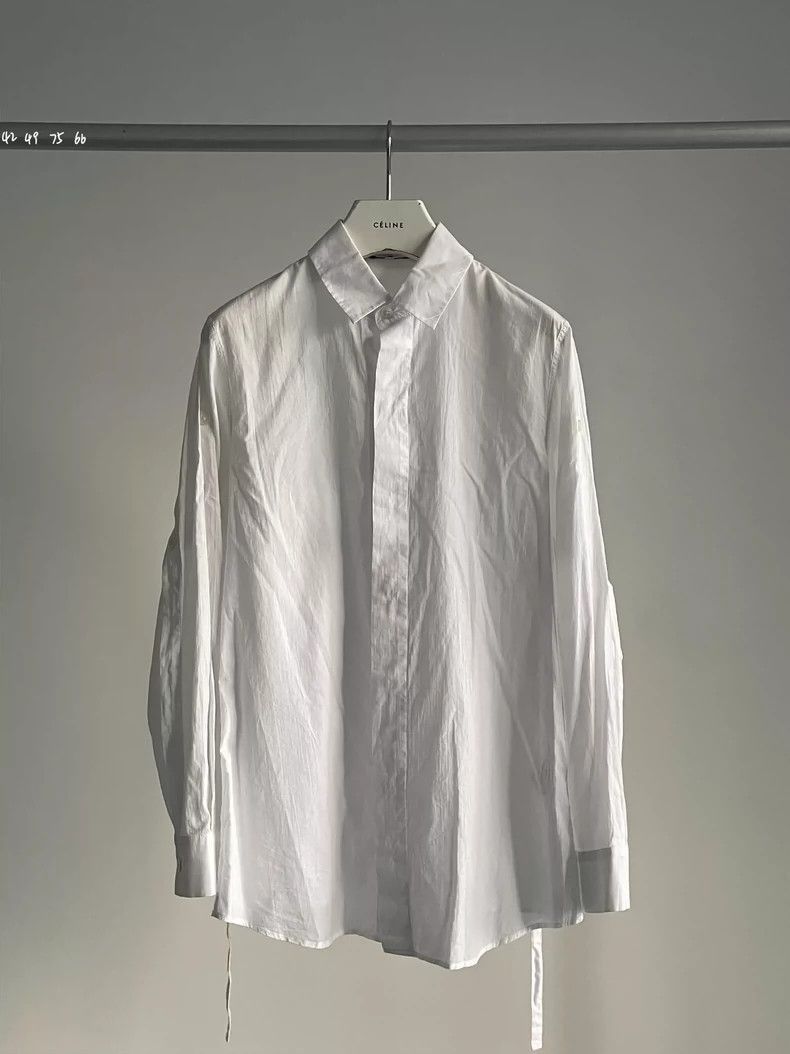 Ann Demeulemeester Ann Demeulemeester Ann Demeulemeester white shirt with fly Size US M / EU 48-50 / 2 - 9 Thumbnail