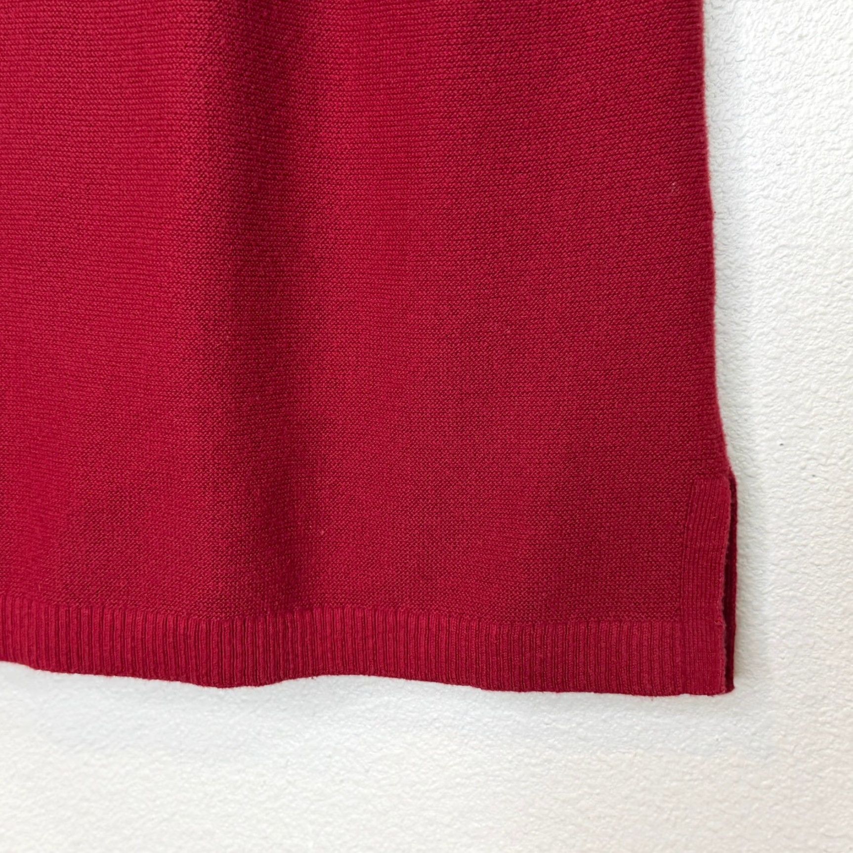 J. Jill J.Jill Boat Neck Sweater Womens Medium Dark Red 3/4 Sleeve Pullover Cotton Size M / US 6-8 / IT 42-44 - 4 Thumbnail