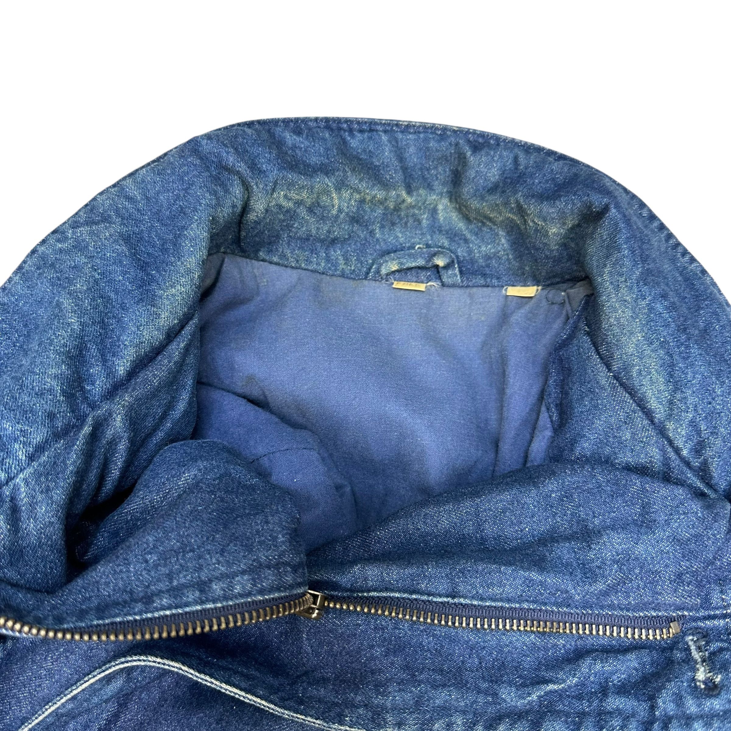Japanese Brand 90's RVX Blue Denim Jacket Free Size Nice Design #1497-A62 Size US L / EU 52-54 / 3 - 16 Thumbnail