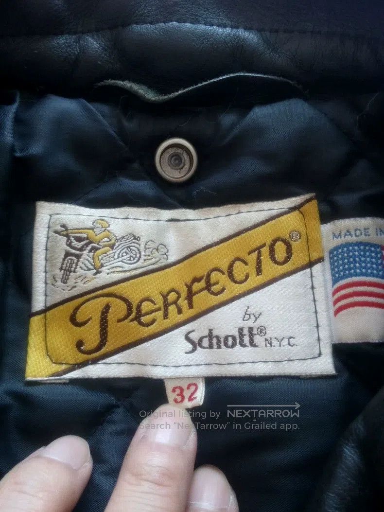 Schott Schott 618 Leather Jacket Size US XXS / EU 40 - 3 Thumbnail