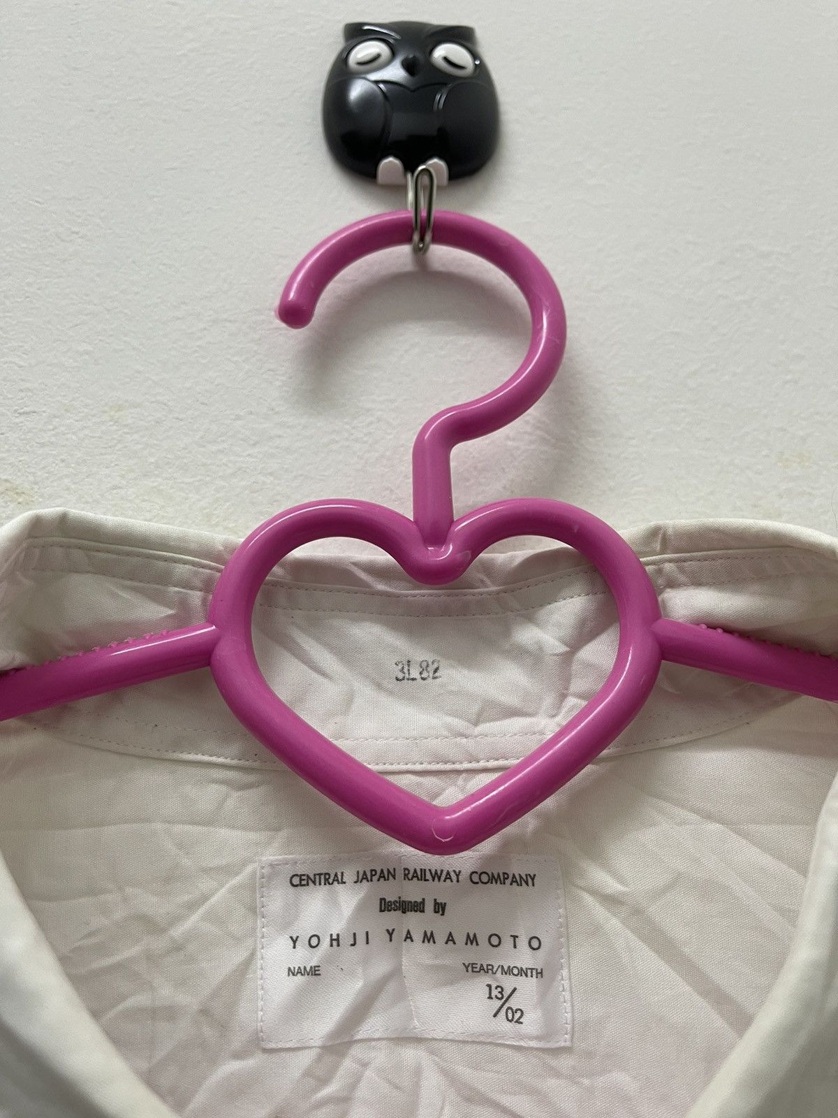 Yohji Yamamoto YOHJI YAMAMOTO Plain White For Central Japan Railway Company Size US L / EU 52-54 / 3 - 3 Thumbnail