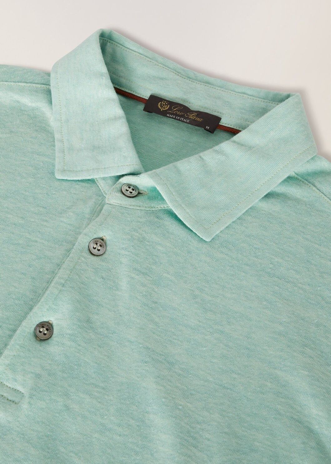 Loro Piana o1w1db10125 FAI1314 Polo Shirt in Light Green Size US S / EU 44-46 / 1 - 7 Thumbnail