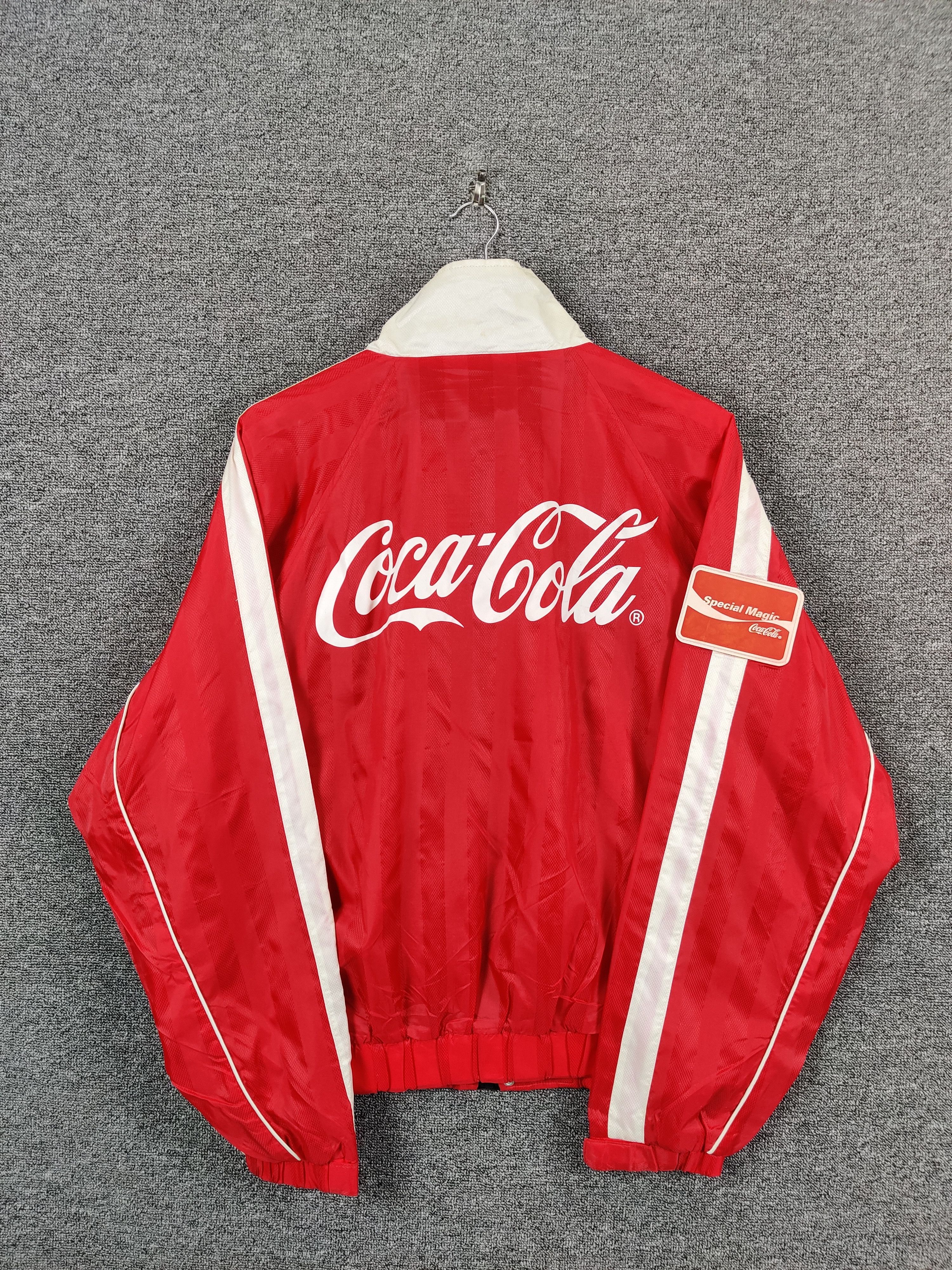 Coca Cola Vintage Coca-Cola Windbreaker Zipper Jacket Size US L / EU 52-54 / 3 - 1 Thumbnail
