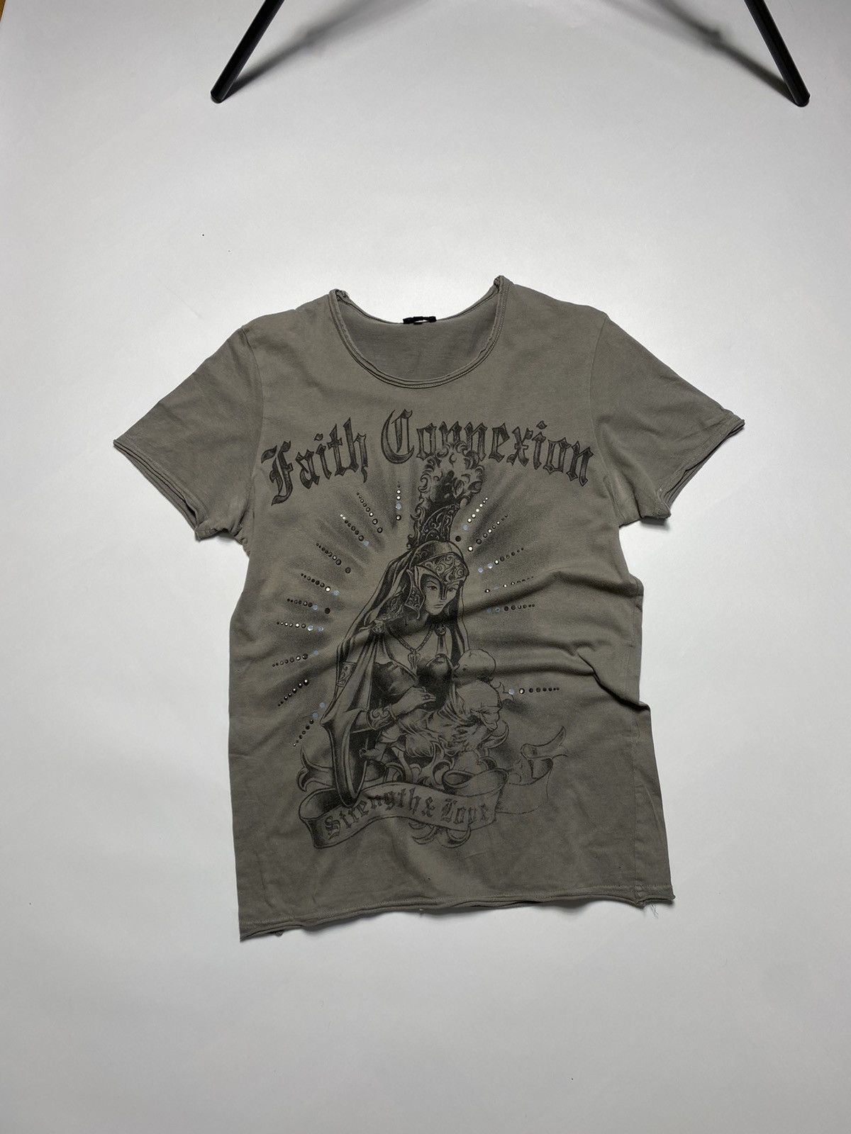 Faith Connexion Y2k Faith Connexion rhinestones t-shirt tee Size US M / EU 48-50 / 2 - 1 Thumbnail
