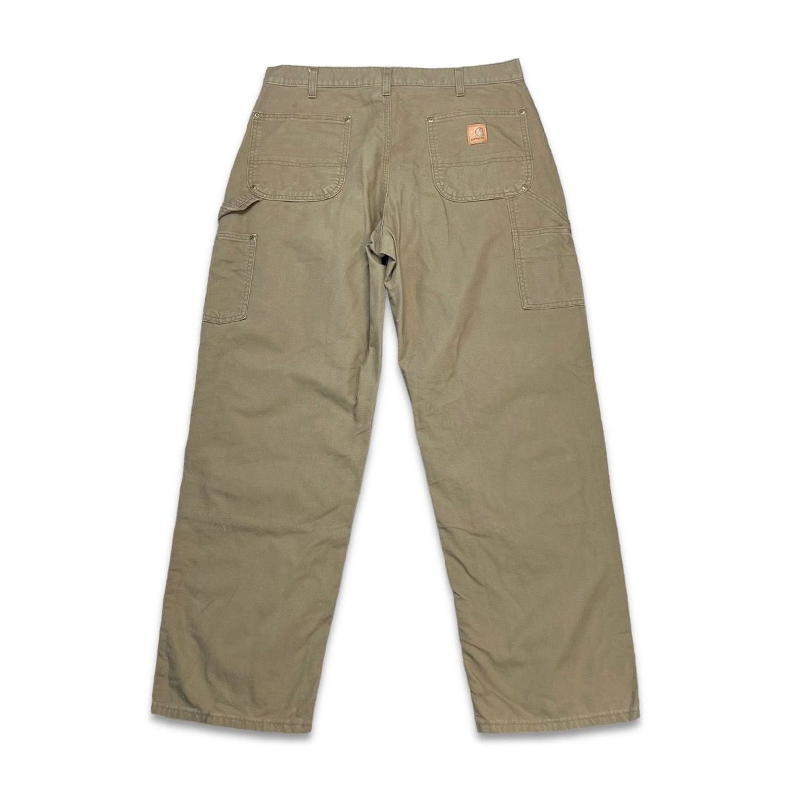 Carhartt × Vintage Carhartt Pants 35x31 Double Knee Workwear Dungaree Carpenter Size US 35 - 3 Thumbnail