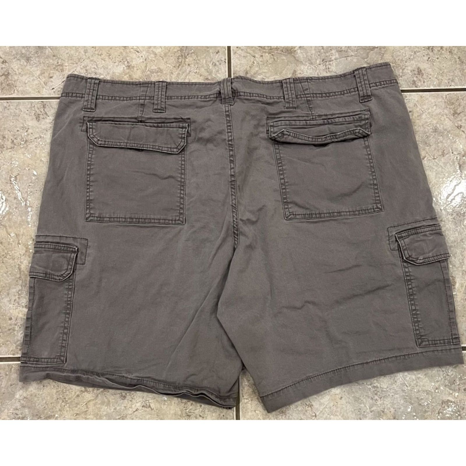 Vintage U.S. POLO ASSN. Shorts Mens 46 Gray Grey 10" Cargo Utility Pockets Work Dad Size US XXL / EU 58 / 5 - 6 Thumbnail
