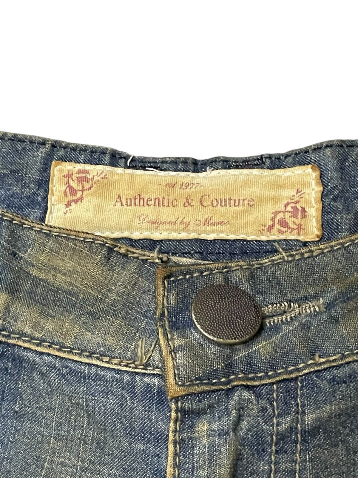 Hysteric Glamour × Japanese Brand × Le Grande Bleu (L.G.B.) Super Flared Authentic & Couture Mud Wash Multi Pocket Jeans Size US 30 / EU 46 - 21 Thumbnail