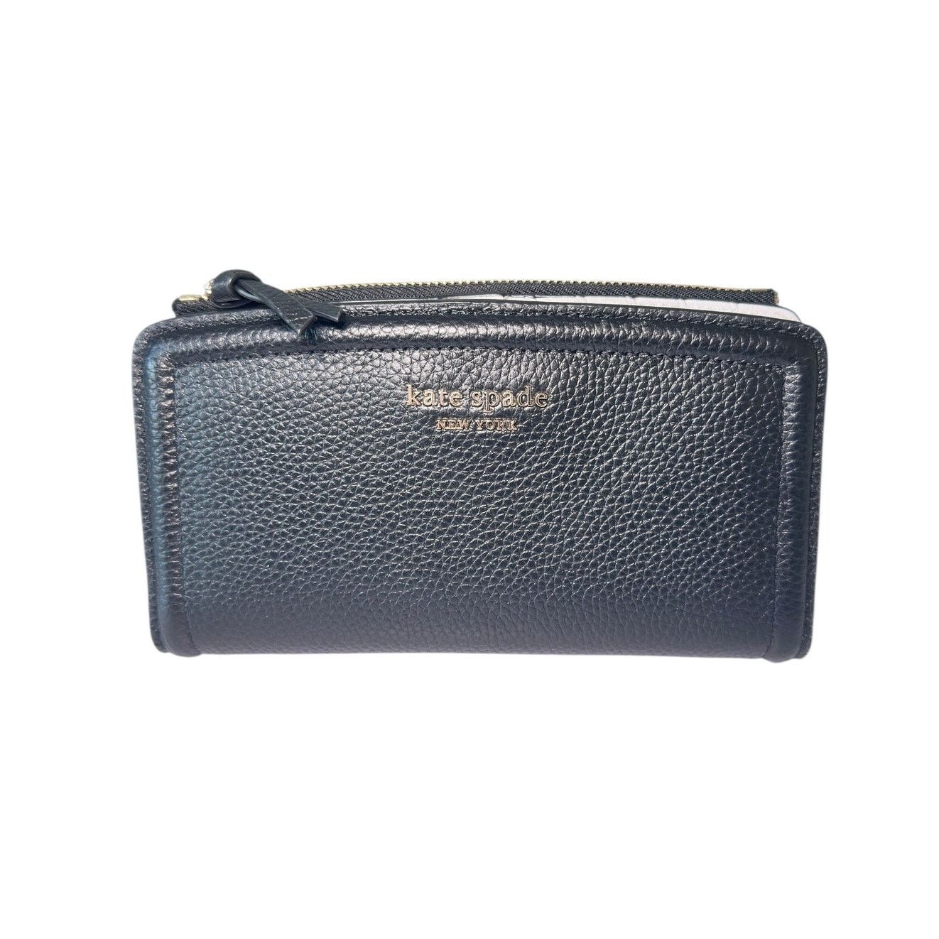 Kate Spade Kate Spade Knott pebble leather slim zip Black wallet Size ONE SIZE - 1 Thumbnail