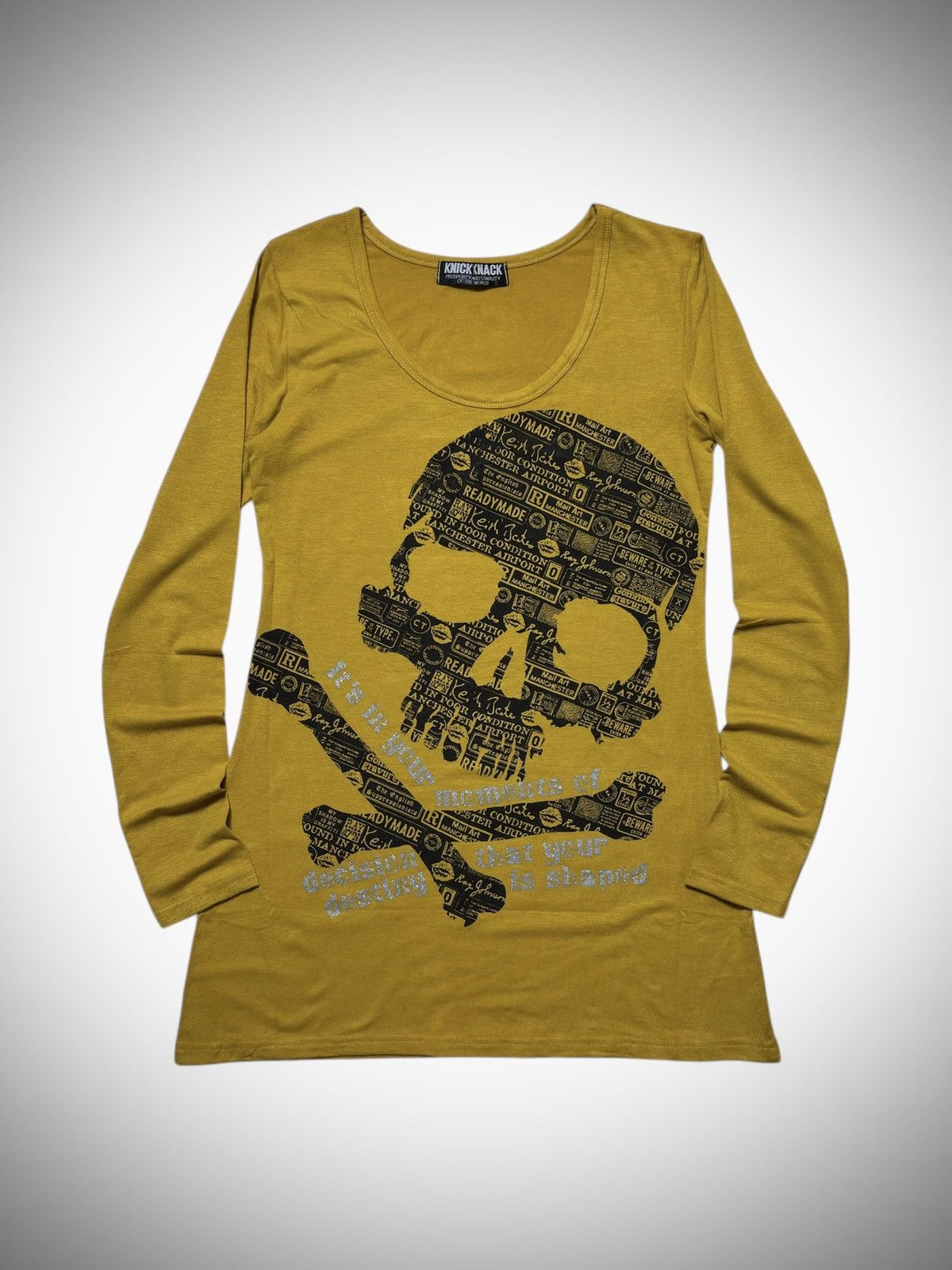 Japanese Brand Knick Knack - Skull Punk Style T-Shirt Size M / US 6-8 / IT 42-44 - 1 Thumbnail