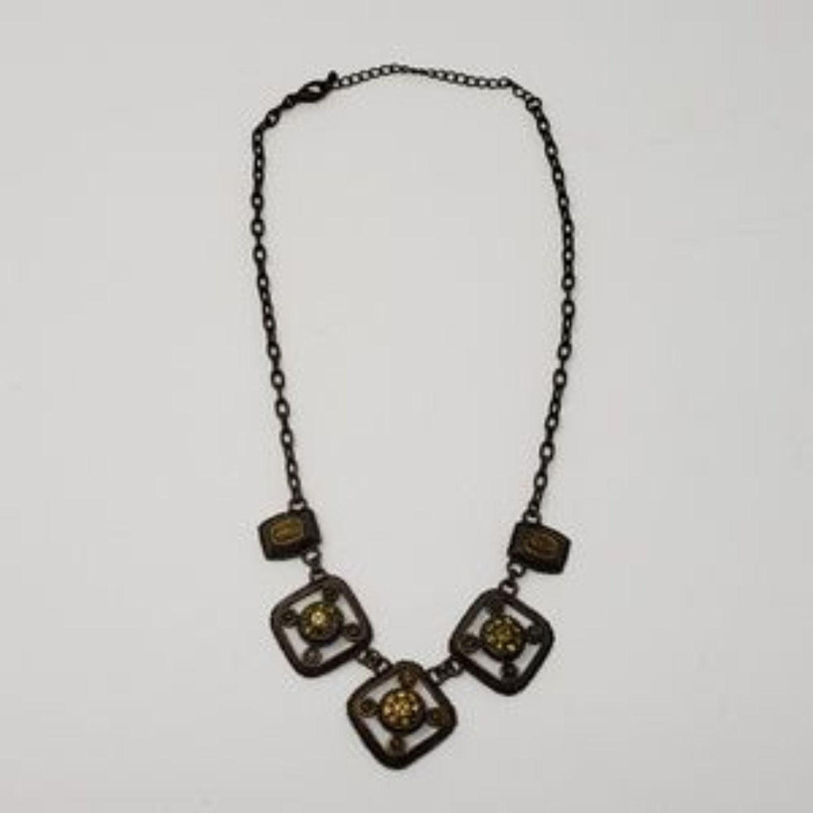 Other Aged Bronze Colored 5 Graduated Pendant Necklace Size ONE SIZE - 2 Thumbnail