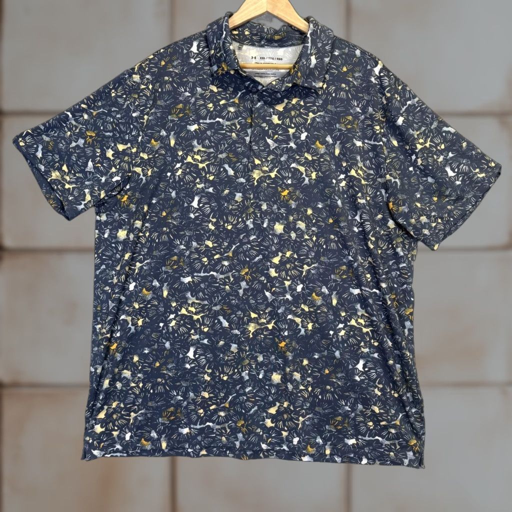 Under Armour Under Armour Polo Shirt Blue XXL The Playoff Performance Polo Shirt Men 2XL Loose Mens XXL Blue Polo Shirt Size US XXL / EU 58 / 5 - 1 Thumbnail