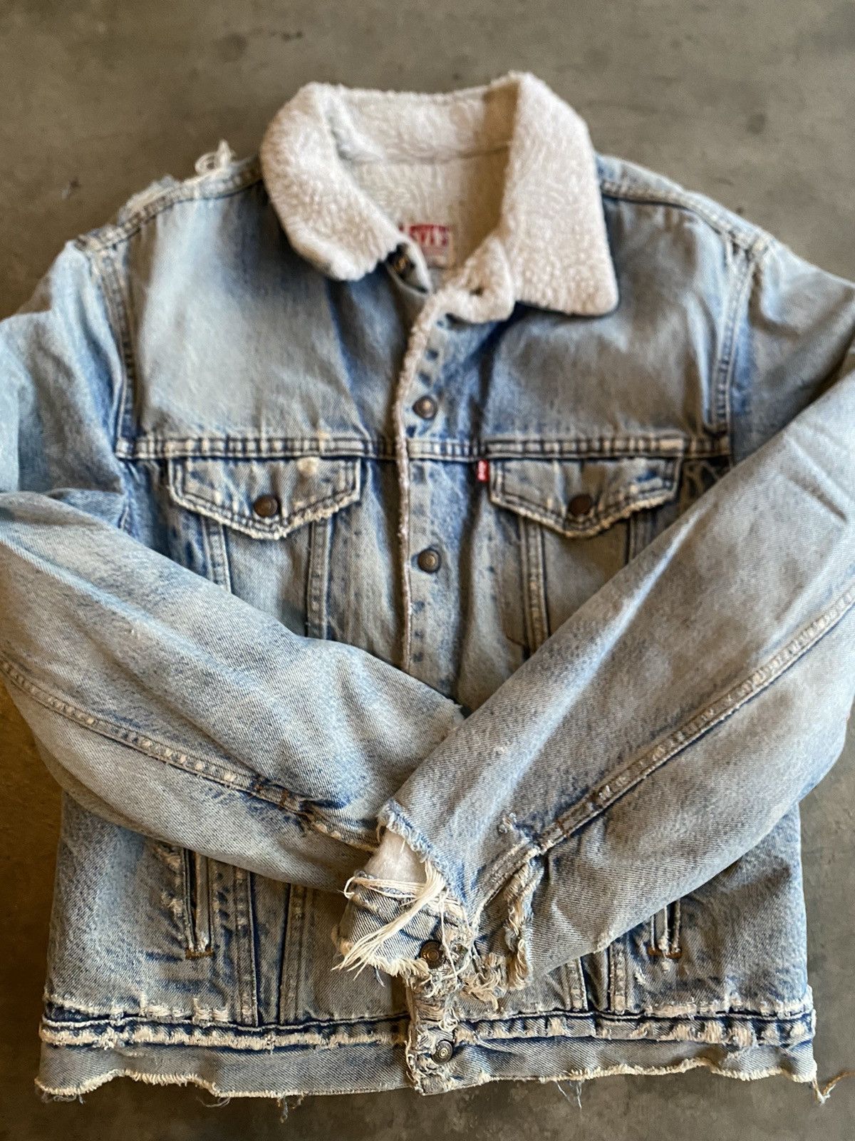 Levi's × Vintage Vintage Levi’s Denim Sherpa Lined Jacket Size US L / EU 52-54 / 3 - 1 Thumbnail