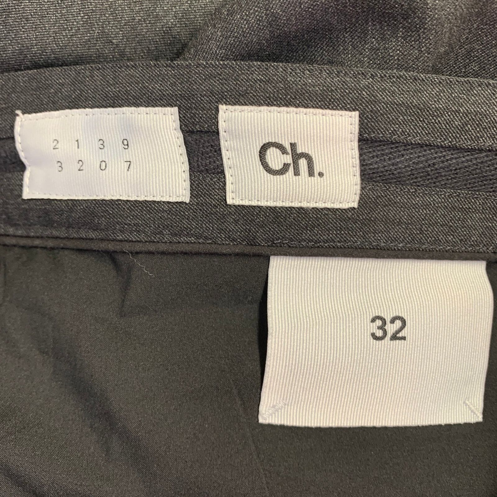 Chapter CH Charcoal Grey Wool Twill Layered Button Fly Casual Pants Size US 32 / EU 48 - 5 Thumbnail