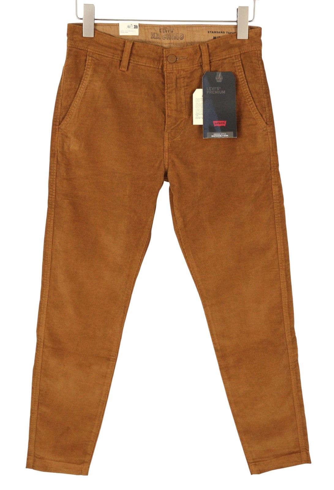Levi's XX CHINO W29/L32 Brown Corduroy Taper Pants 87049 Size US 29 - 2 Thumbnail