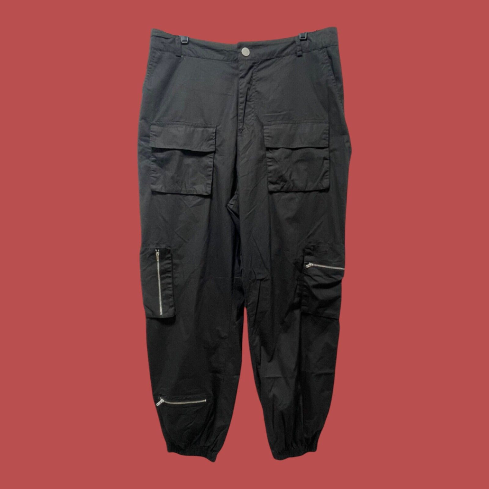Other Rue + - Women's Cozy Cargo Jogger Pants With Multi Pockets - Size 36" / US 14 / IT 50 - 1 Thumbnail