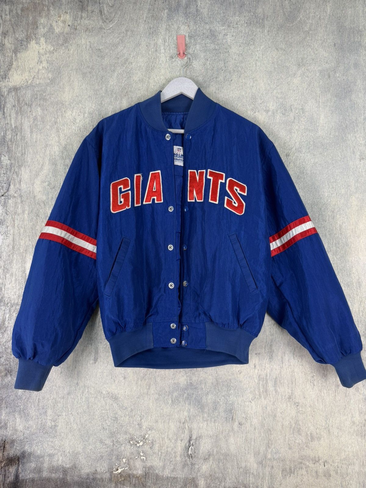 Pro Line × Starter × Vintage Vintage 90s NEW YORK GIANTS nfl Varsity Jacket by Starter Size US M / EU 48-50 / 2 - 2 Thumbnail