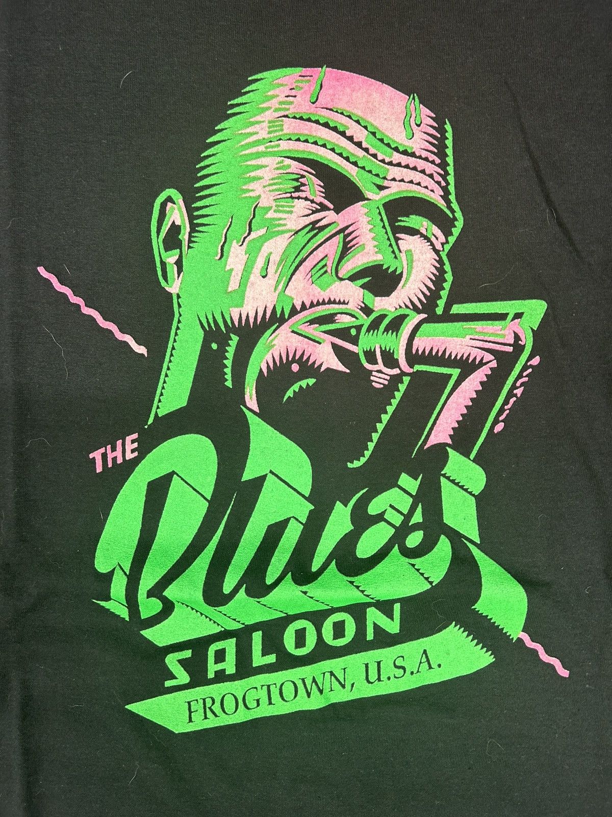 Band Tees Crazy Vintage 90s Essential Black Jazz Saloon Band Tee Shirt Size US L / EU 52-54 / 3 - 3 Thumbnail