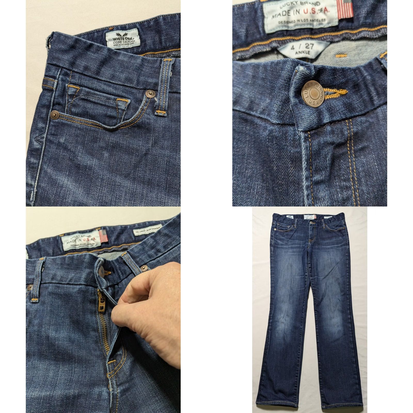 Lucky Brand Lucky Brand X White Oak Cone Denim Women 4 Sweet Jean Straight Denim Blue Jeans USA Women 4 Straight Denim Blue Jeans Mens Womens Girls Boy Size 27" / US 4 / IT 40 - 10 Thumbnail