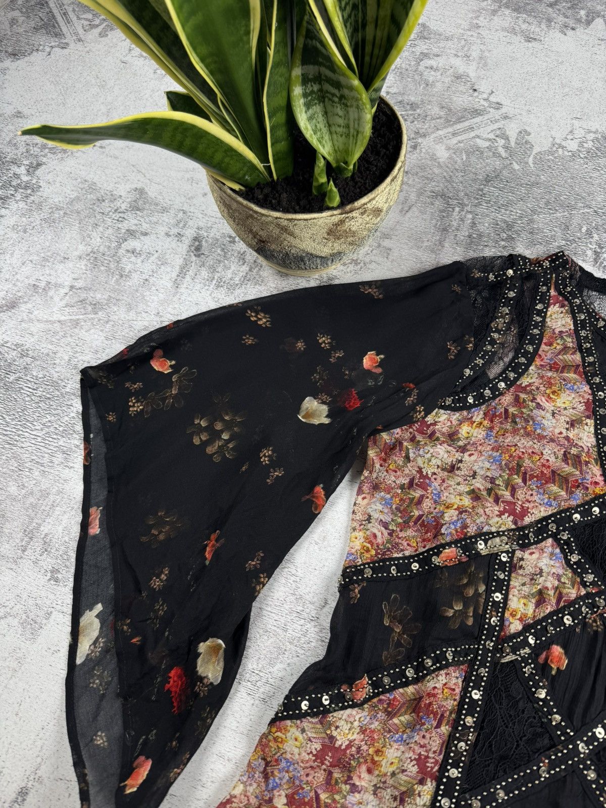 Allsaints AllSaints Lucia Kora Dress Viscose US 6 UK 10 NEW Floral Button Design Tunic Size M / US 6-8 / IT 42-44 - 8 Thumbnail