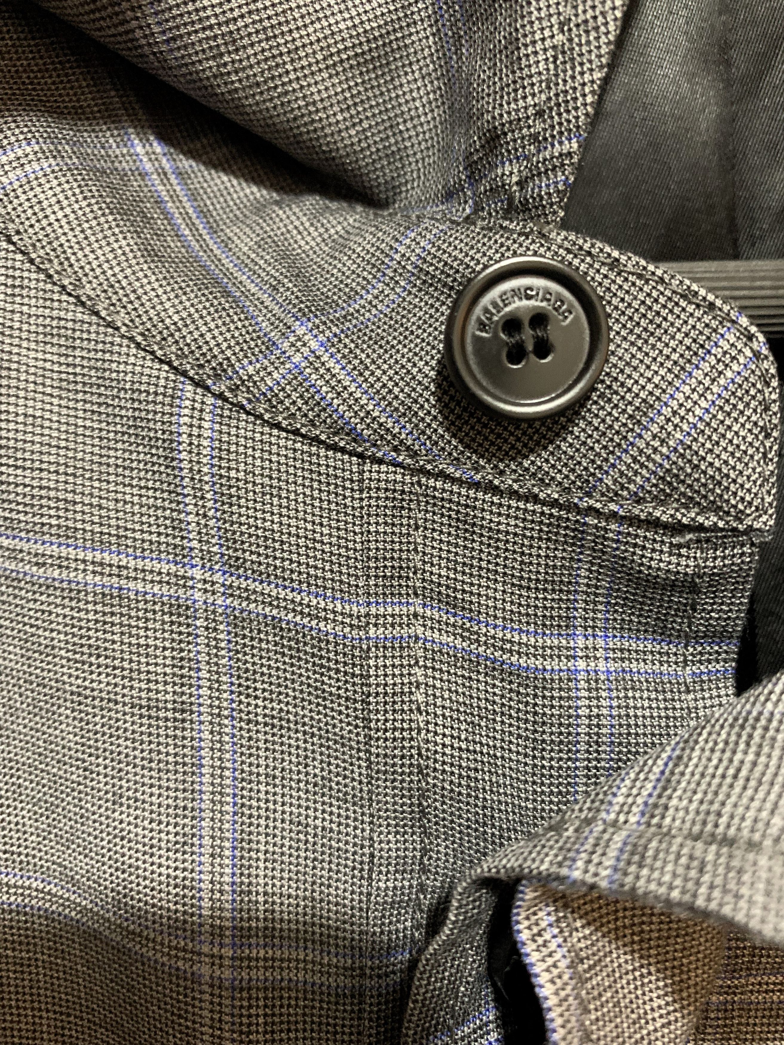 Balenciaga Check Tailored Jacket Size US M / EU 48-50 / 2 - 4 Thumbnail
