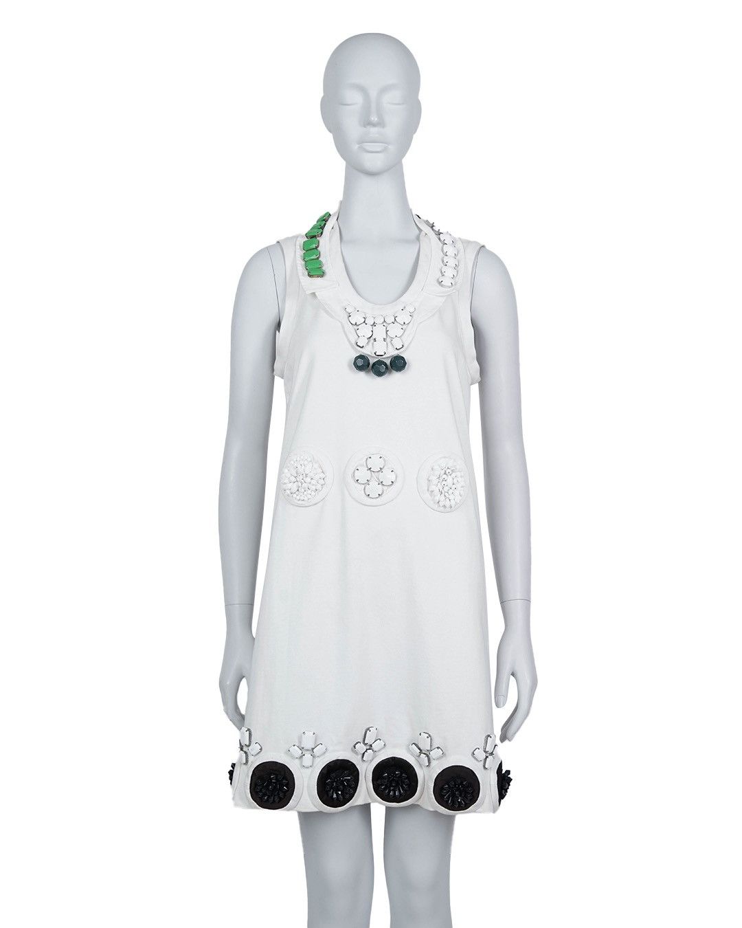 Prada Prada S/S2003 Beadwork Dress Size M / US 6-8 / IT 42-44 - 1 Thumbnail